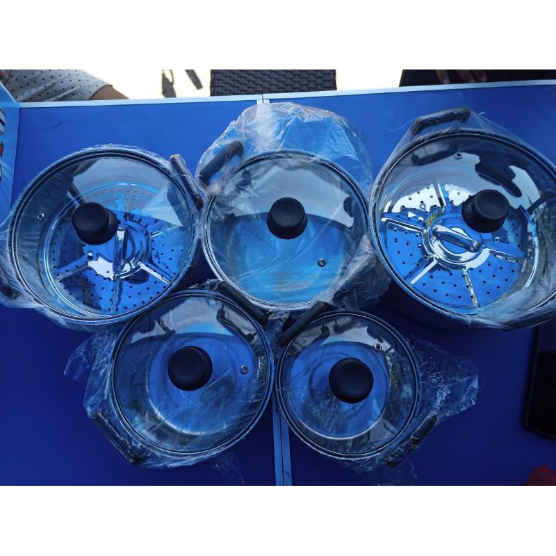 PANCI SET STEAMER TUTUP KACA