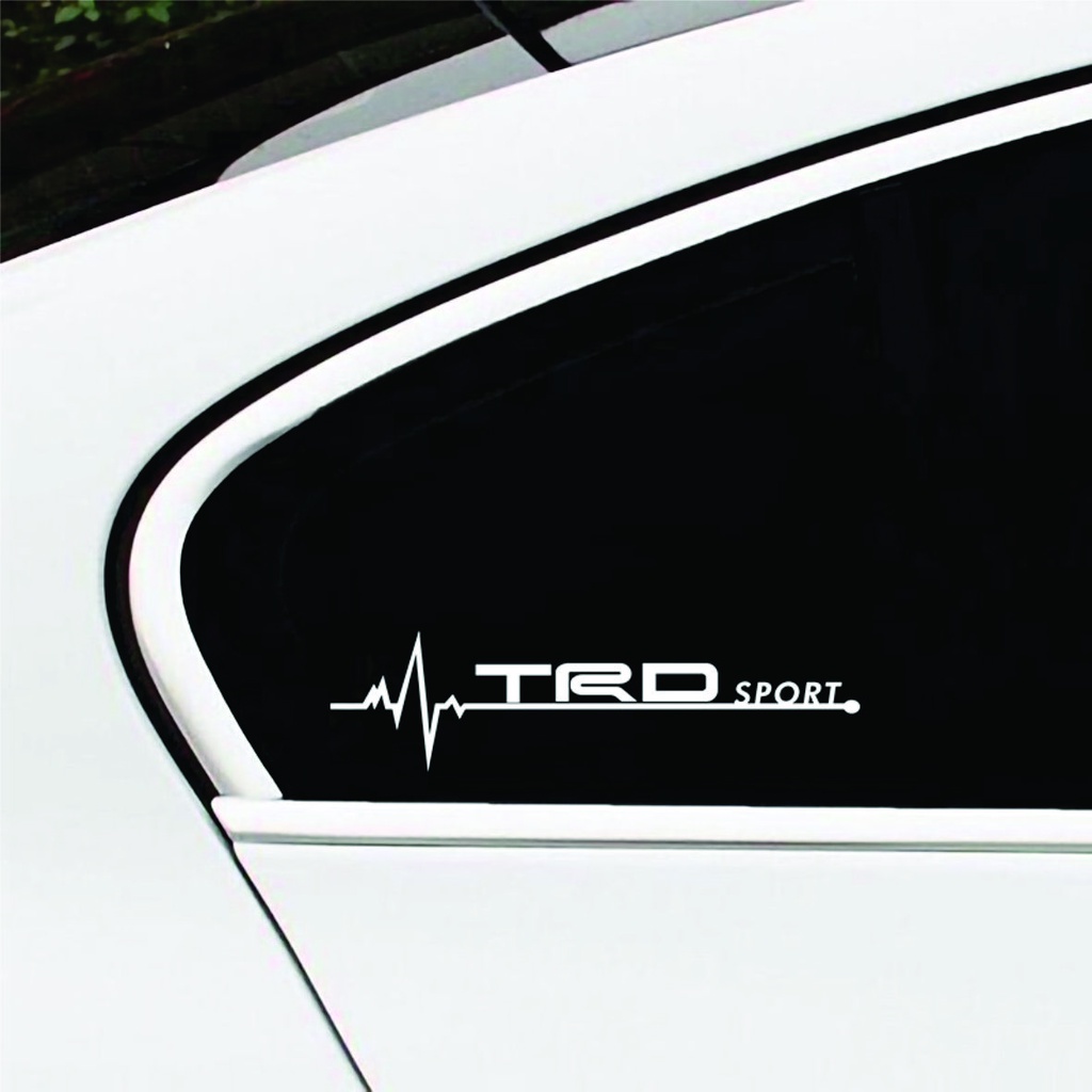 STIKER BUAT MOBIL TOYOTA AVANZA CAMRY FORTUNER RUSH INNOVA STICKER TRD SPORT KACA SAMPING MINIMALIST