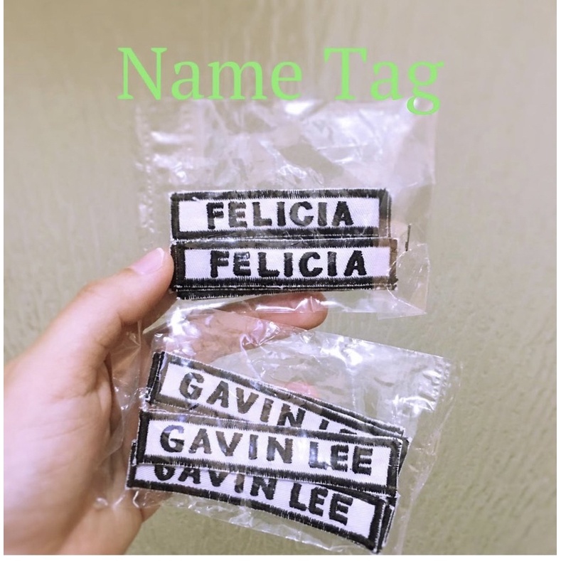 Fawn’G Handmade - Bordir Custom Nama Dada / Name Tag Seragam / Patch Nama