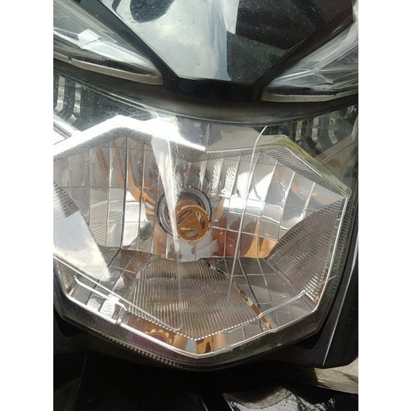 NEW Lampu Depan LED 3 sisi 12 mata H6 AC DC untuk bebek matic