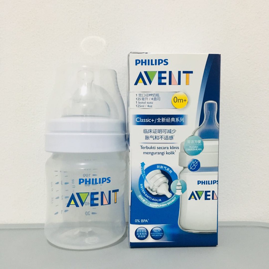 Botol Susu Avent Philips Classic+ 125ml - Botol Susu Avent Original Classic 125ml