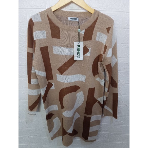 TUNIK RAJUT KENZO AMANDA 100-120 IMPORT PREMIUM