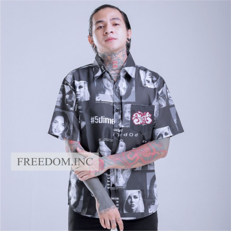 HEM SLANK FULLPRINT - HEM SLANK - KEMEJA PRIA - KEMEJA SLANK - BLUESPLUR - SLANK SHOP - JEMBER - HEM