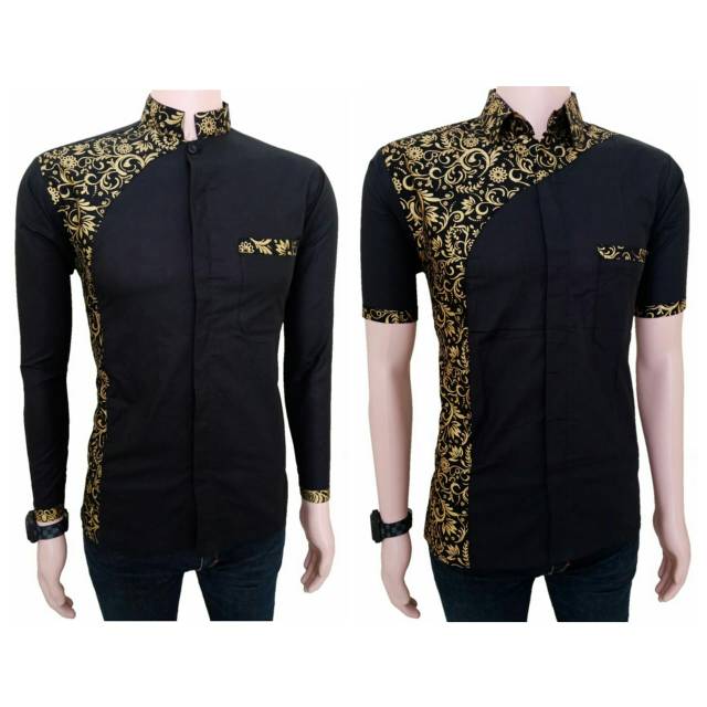 KEMEJA PRIA KOMBINASI BATIK PRABU 045