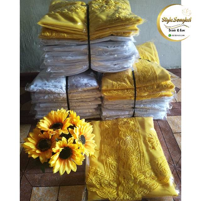 Turun Harga bahan Kebaya Bali bordir / Jual bahan saja / masih lembaran