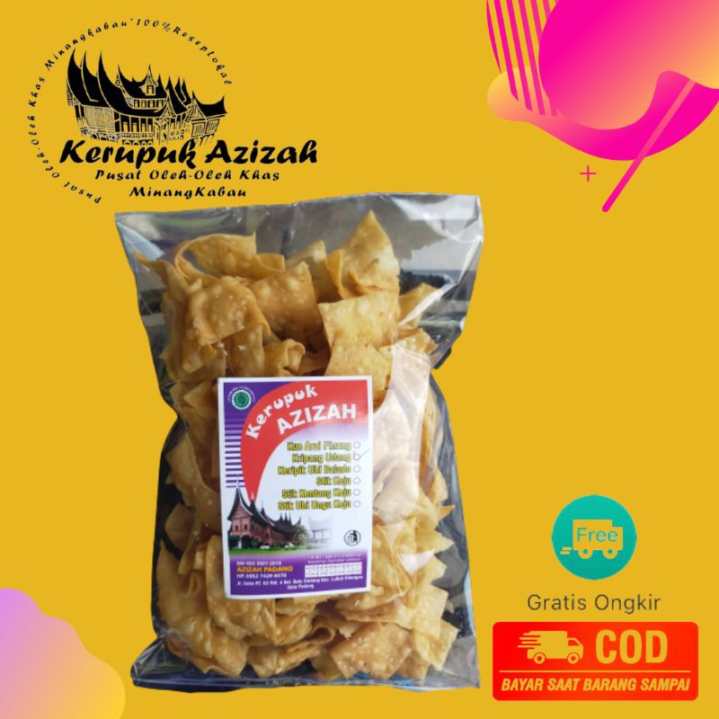 

KERUPUK AZIZAH / KERUPUK PANGSIT AZIZAH / OLEH OLEH PADANG / KUE LEBARAN / KERUPUK PANGSIT