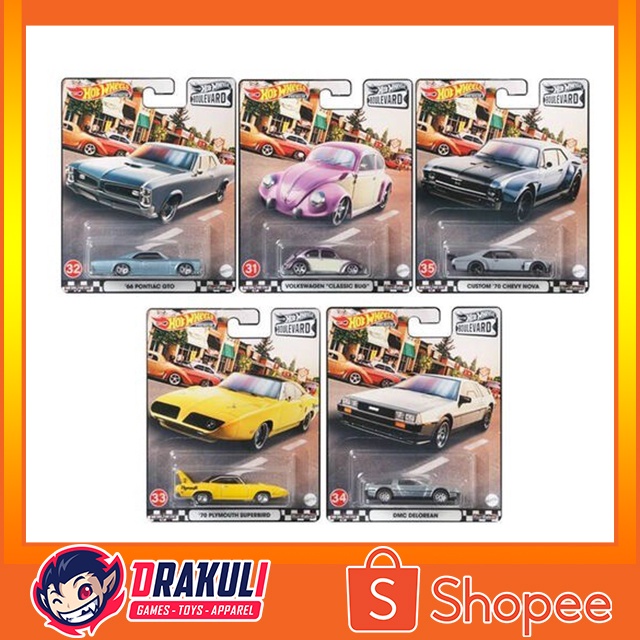 Hot Wheels Boulevard G 2021 Set of 5 (GJT68)