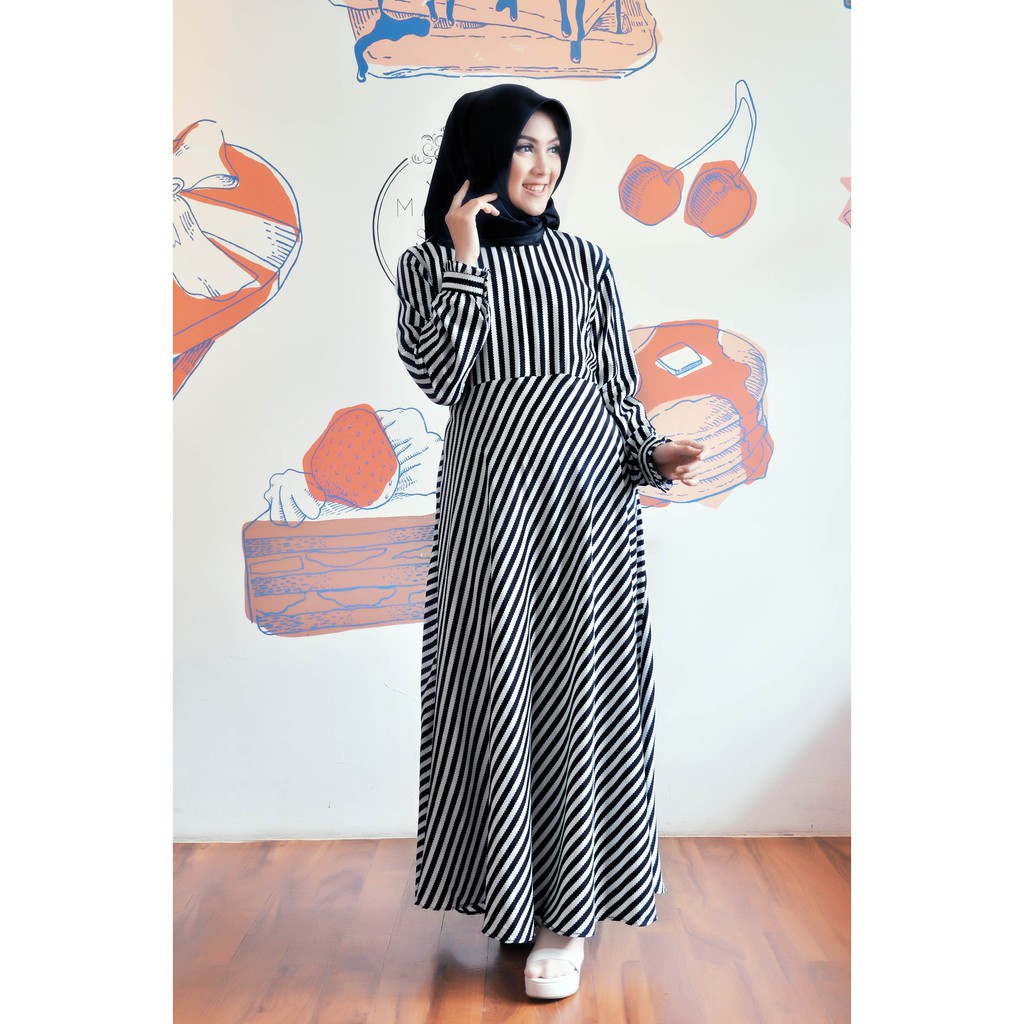 [Best Seller] Gamis Nibras NB 120 Promo Diskon 10% Ready Warna Dongker Hitam dan Marun