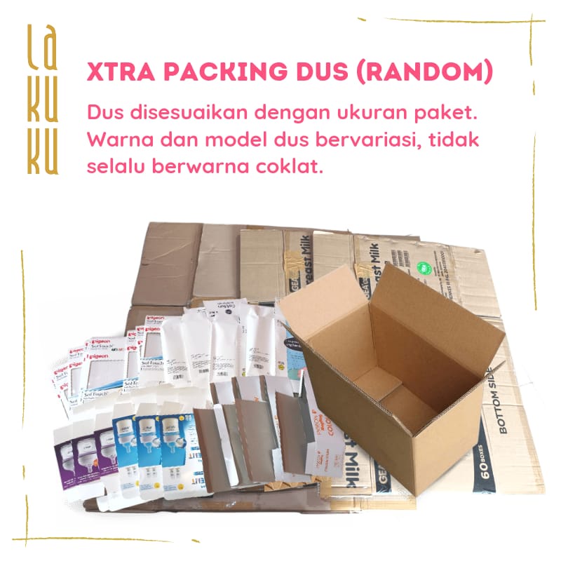 Lakuku - Extra Tambahan Packing Dus Bekas Aman dan bergaransi 1x24 jam disertakan video unboxing