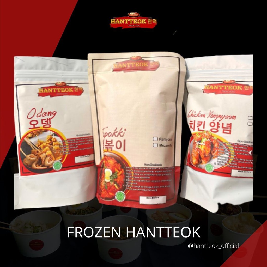 

FROZEN TOPOKKI, ODENG, CHICKEN YANGNYEOM - HANTTEOK KOREAN FOOD