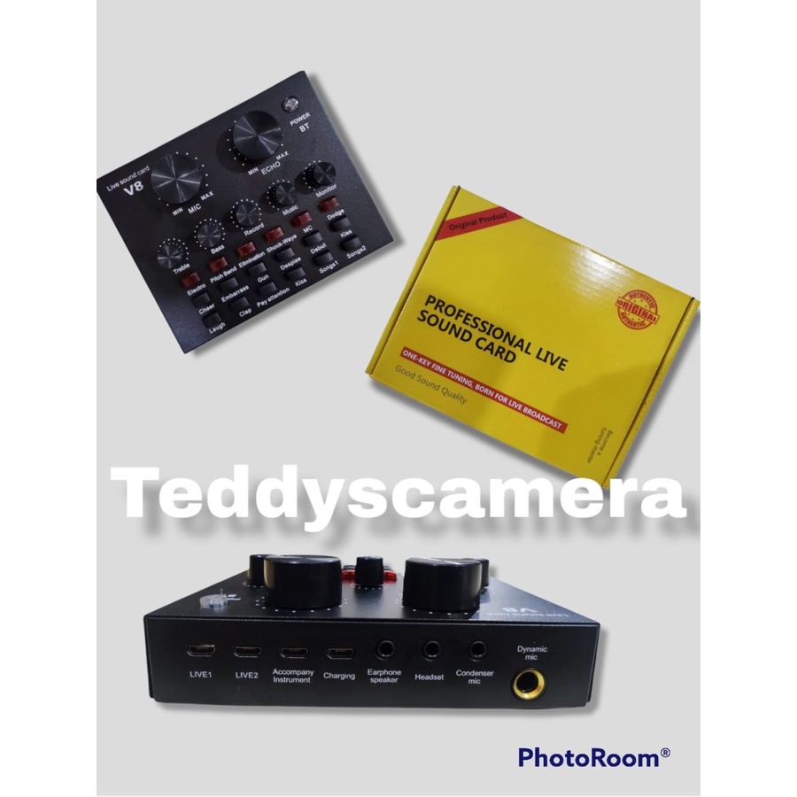 AUDIO MIXER SOUND CARD V8 BLUETOOTH SOUNDCARD MIXER AUDIO EXTERNAL SOUNDCARD