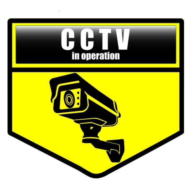 

stiker AWAS ADA CCTV GLOSY 15x15 stiker anti air