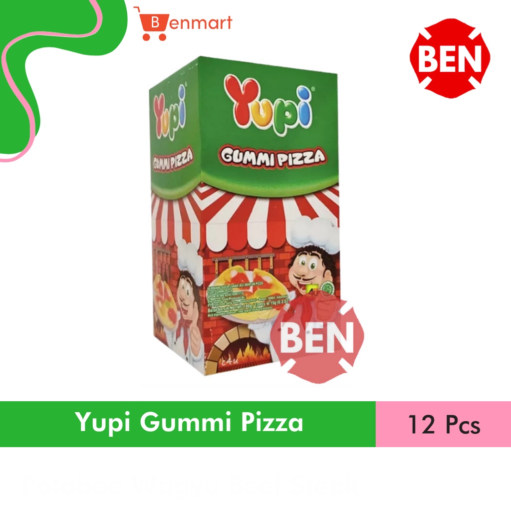 

Yupi Gummi Pizza 1 Pak Box Dus 12 Pcs - Permen Jelly Manis Murah Gummy