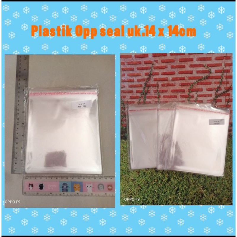 

Plastik Opp seal uk 14x14cm tebal 30 micron