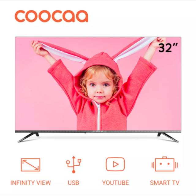 COOCAA LED TV SMART TV 32 INCH 32S3C (Khusus Bandung)