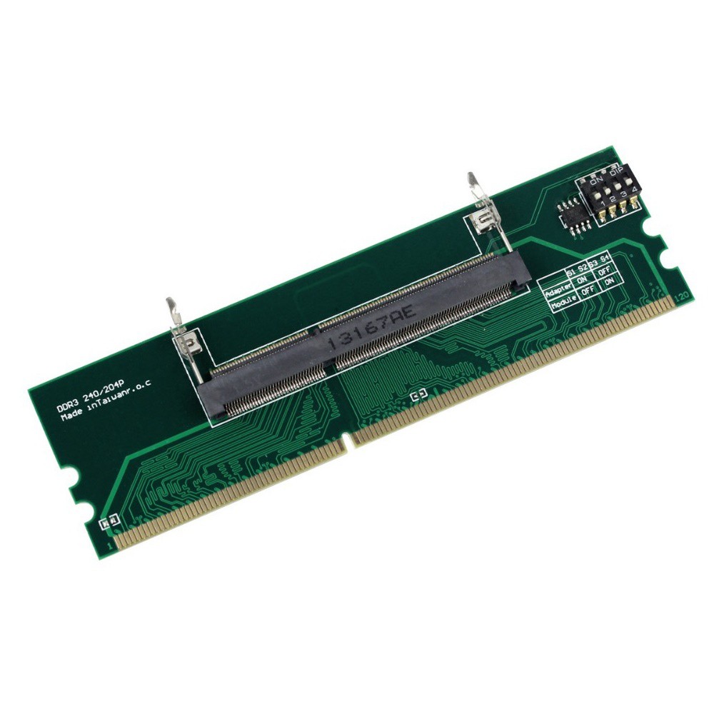 SODIMM DDR3 Laptop To DIM DDR3 Desktop RAM Adapter OMMO01XX Converter