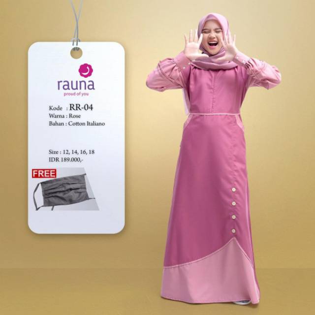 Gamis Remaja Rauna RR 01-02-03-04 / Dress / Fashion Muslim