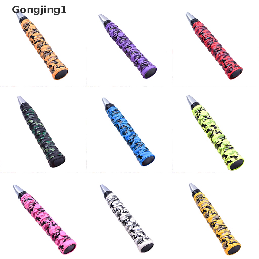 Gongjing1 Tape Grip Raket Tenis / Badminton Motif Camo Anti slip Menyerap Keringat