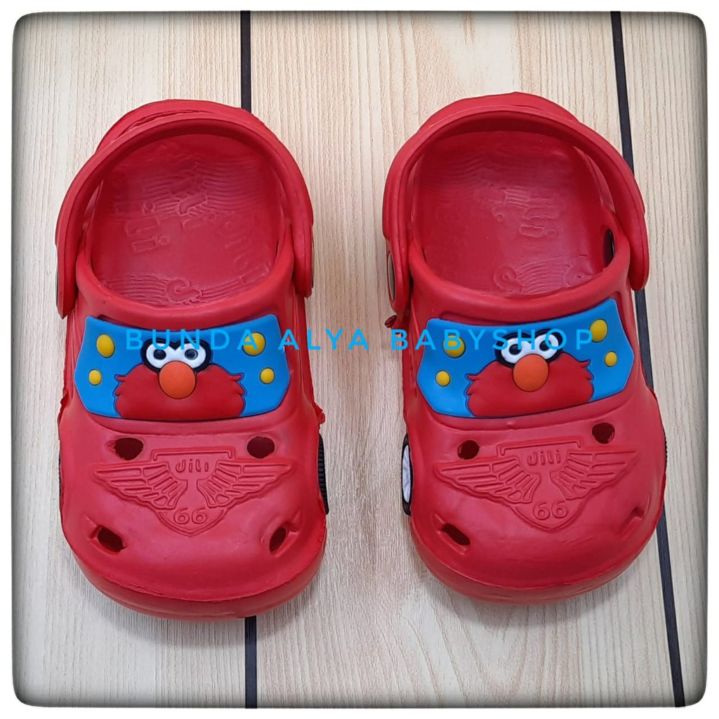 Sendal Anak Laki Laki Usia 1 2 Tahun Karet Anti Licin MERAH Size 20 - 24 - Sepatu Sandal Anak Cowok Motif Kartun Karet Anti LIcin Sendal Sehari Hari