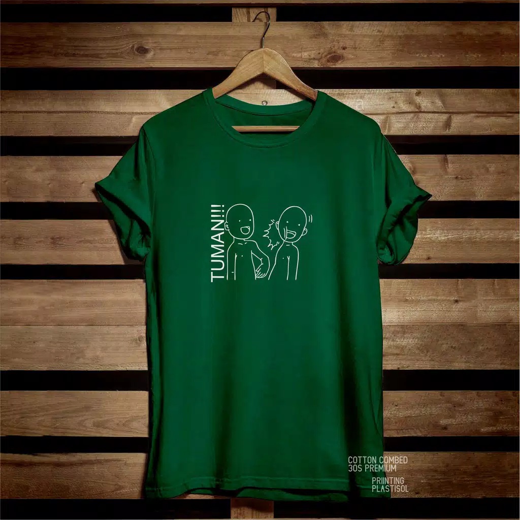 KOAS DISTRO katun&quot;TUMAN&quot; kaos distro pria/wanita