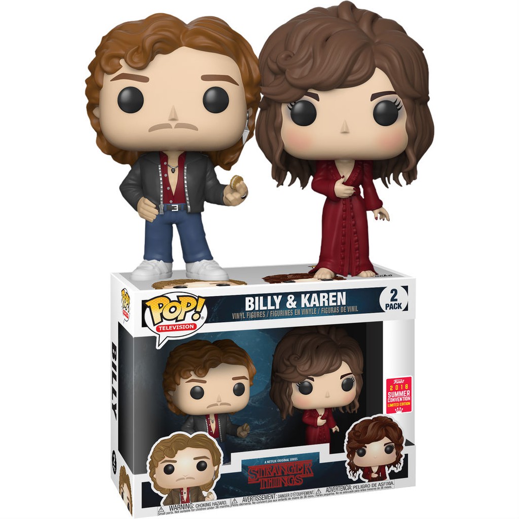 

Funko Pop TV 2PK Stranger Things - Billy & Karen Wheeler SDCC