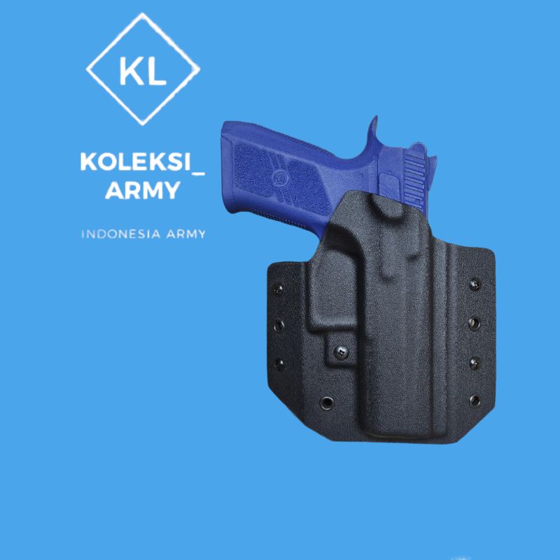 Double Klip Holster CZ P07 OWB Kydex For Belt Outside CZ Holster
