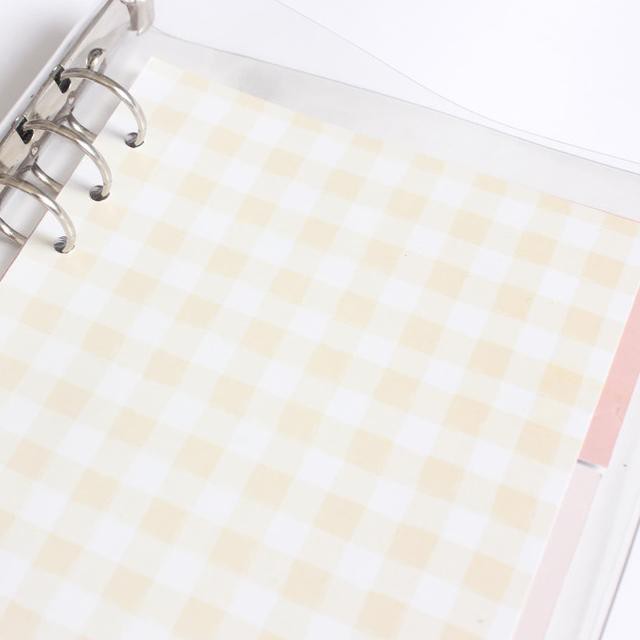 

cgb-375 Transparent 6 Ring Binder (A5) - Kuning