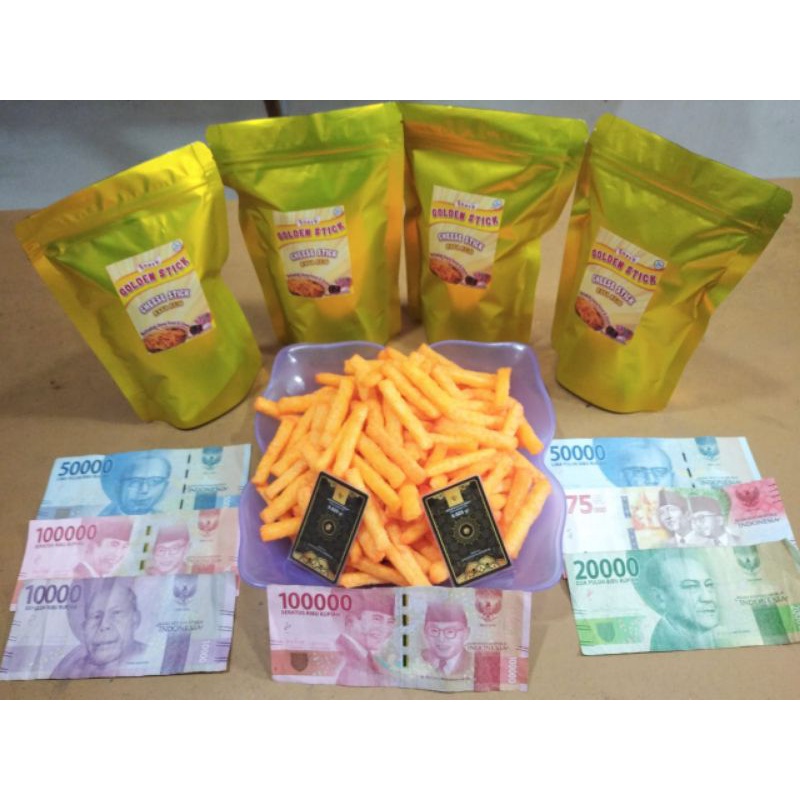 GOLDEN SNACK [SNACK BERHADIAH TERBARU 2022] BERHADIAH EMAS 100% DAN UANG TUNAI