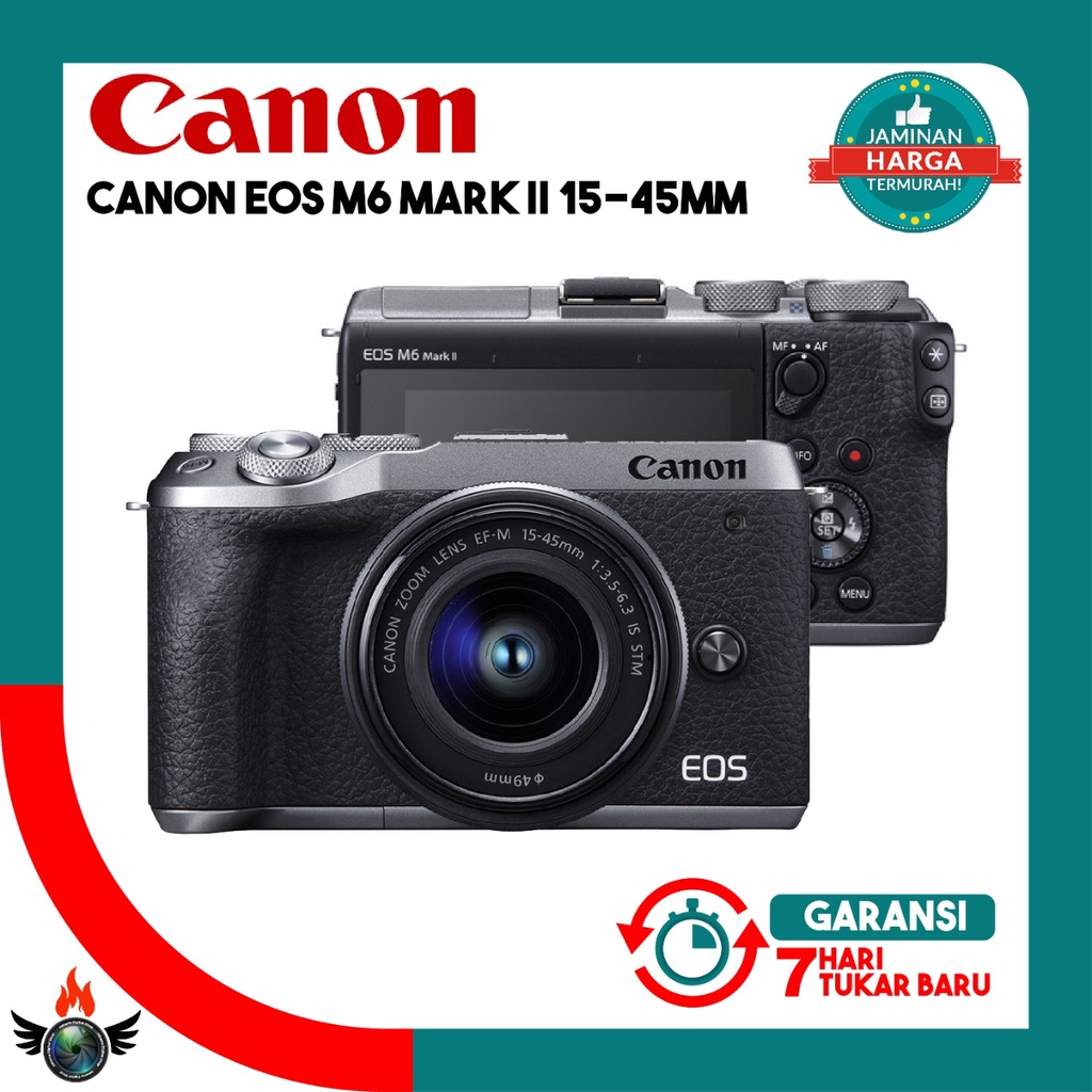 Canon EOS M6 Mark II 15-45mm Mirrorless Canon - EOSM M6 MARK II