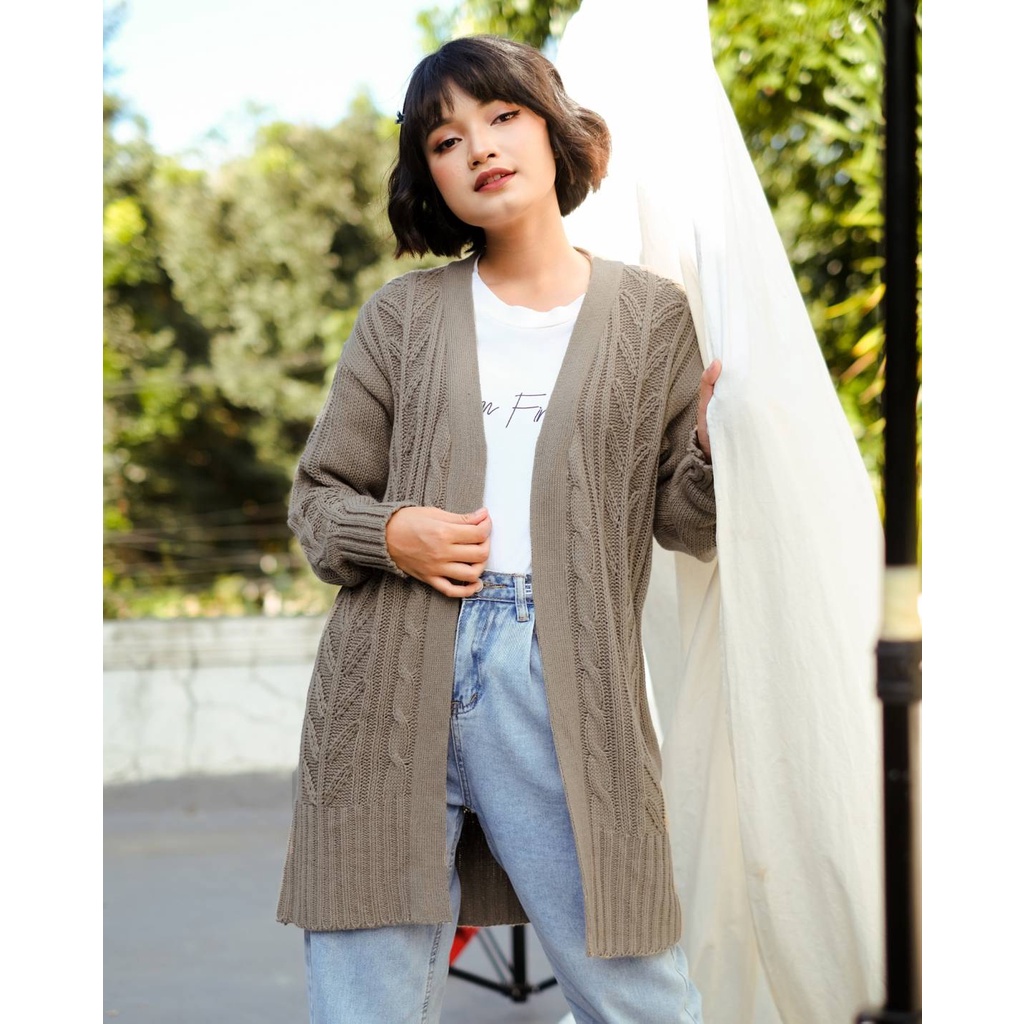 Myrubylicious CABLE GRANNY LONG CARDIGAN-7