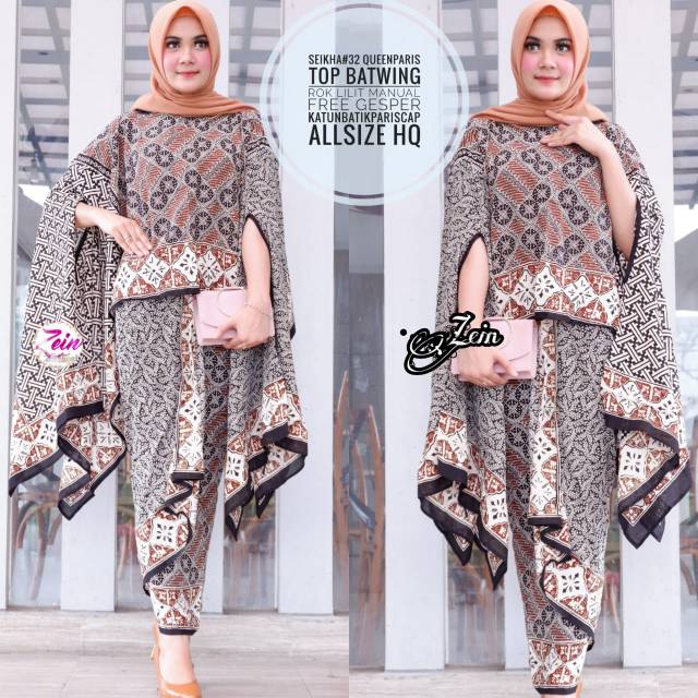  Seikha  32 queen paris ORI ZEIN set batik  set kebaya 