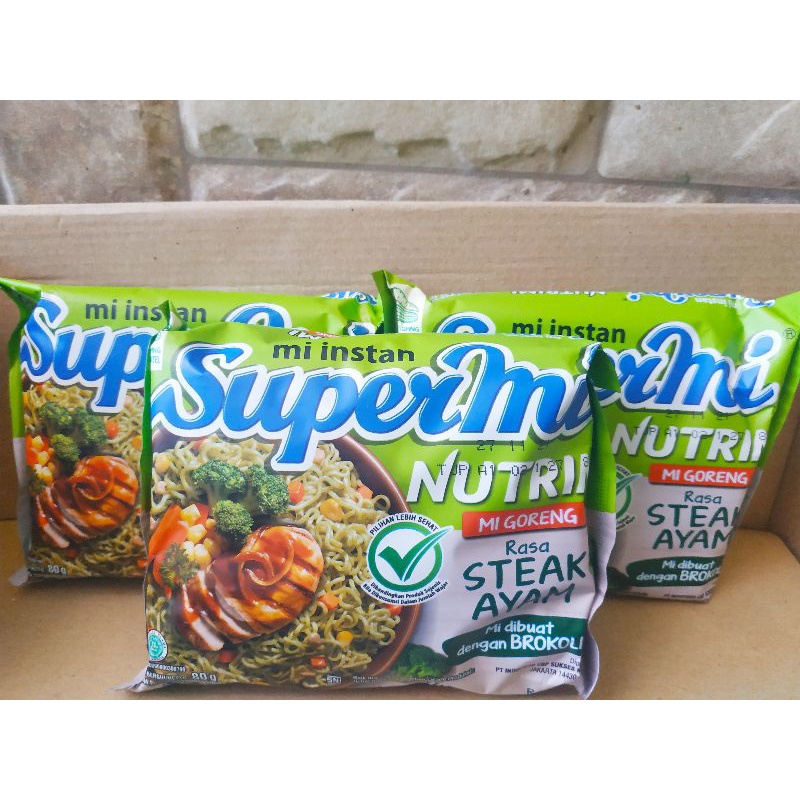 Supermi Nutrimi mie instan rasa steak ayam