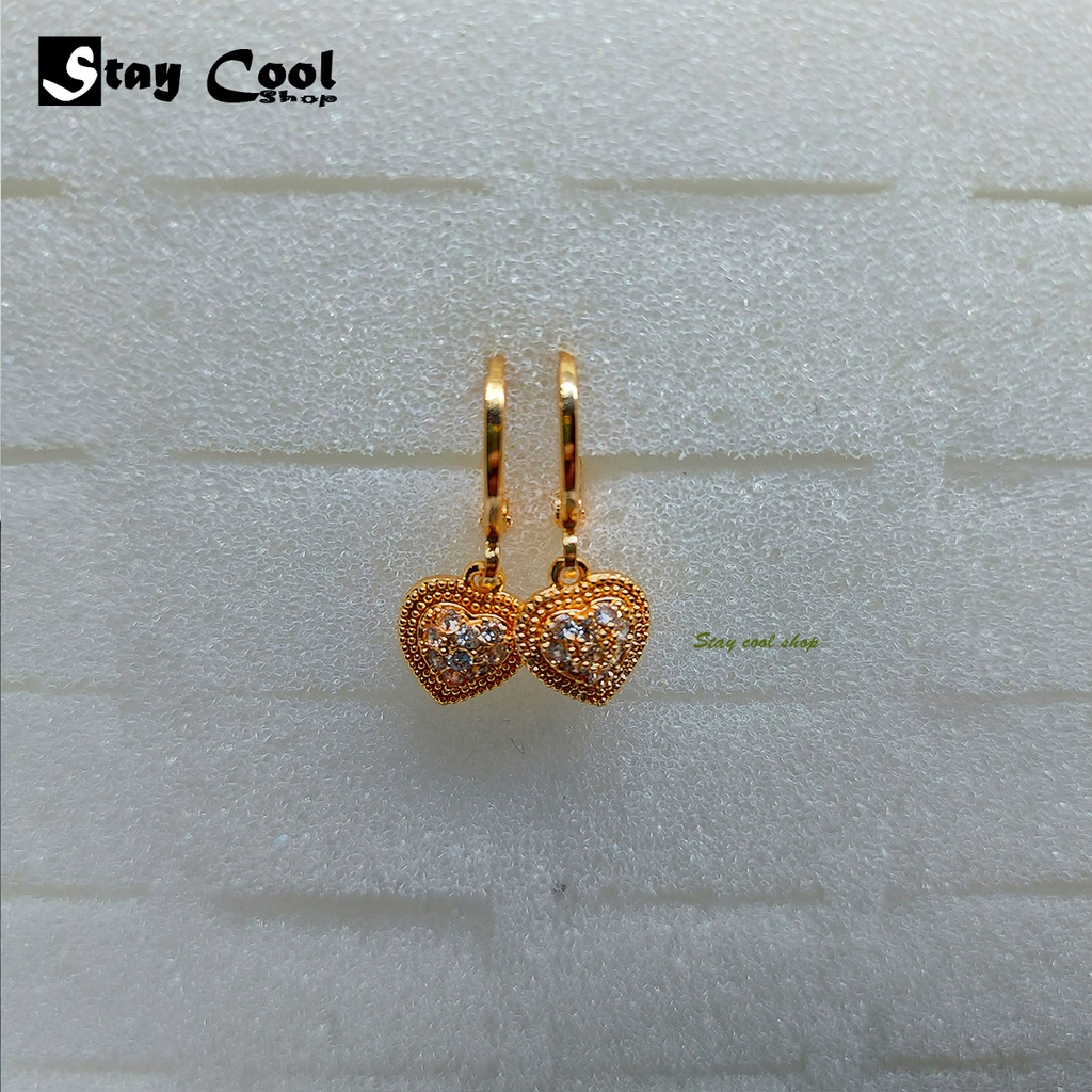 ANTING XUPING PERHIASAN WANITA LOVE MATA MATA GOLD ANTI LUNTUR NEW