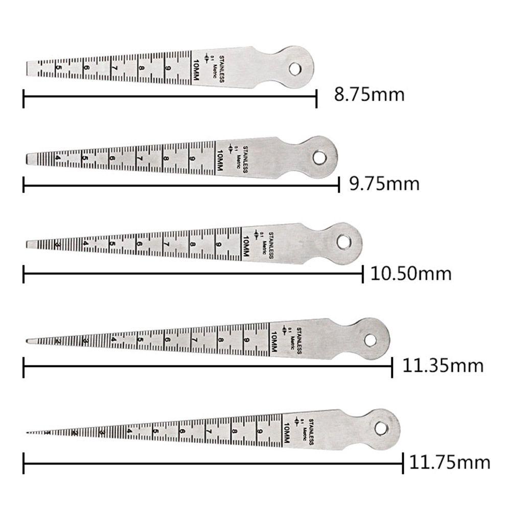 Populer Taper Gauge Aperture Scale New Wedge Feeler Bor Alat Ukur Lubang Feeler Gauge