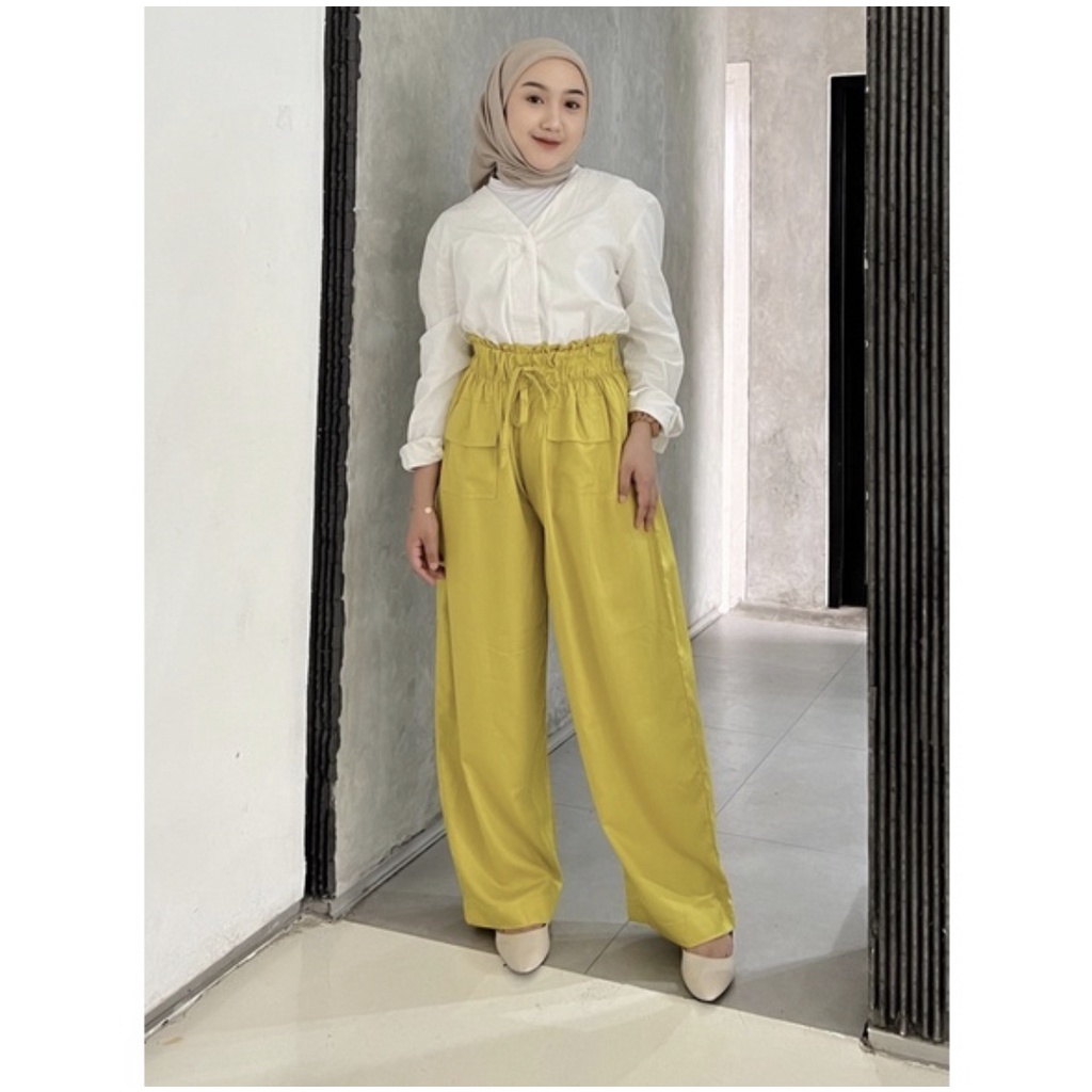 kulot wanita/ celana kullot wanita Luna pants kulot highwaits