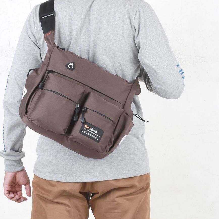 ✪ Tas Selempang Pria Sling Bag Slempang Kerja Distro Besar Murah Tas Bahu Cowok Ori Hp Kamera ✬