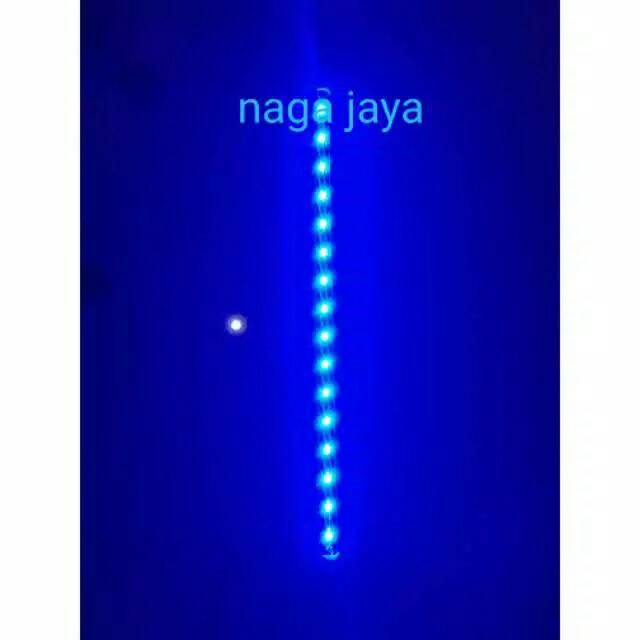 Lampu aquarium  led 50 biru pack pipa pvc lampu celup aquarium 50 cm biru