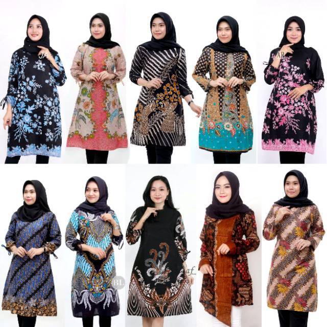 NEW PROMO TUNIK  BATIK  M L XL XXL Shopee Indonesia