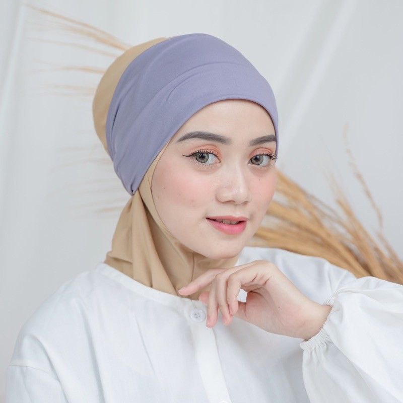 HASTARI CIPUT BANDANA KAOS BESIC PREMIUM / INNER BANDO ANTI RIBET &amp; INSTAN 2 IN 1