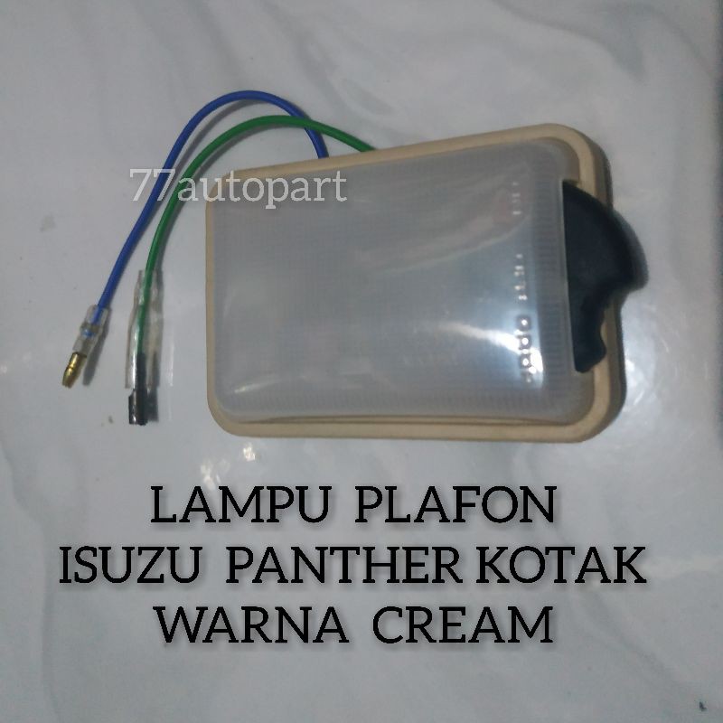 Lampu plafon panther kotak warna cream