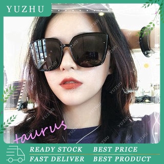 (YUZHU) Kacamata Sunglass Bentuk Kotak Ukuran Besar Gaya Korea Untuk Wanita