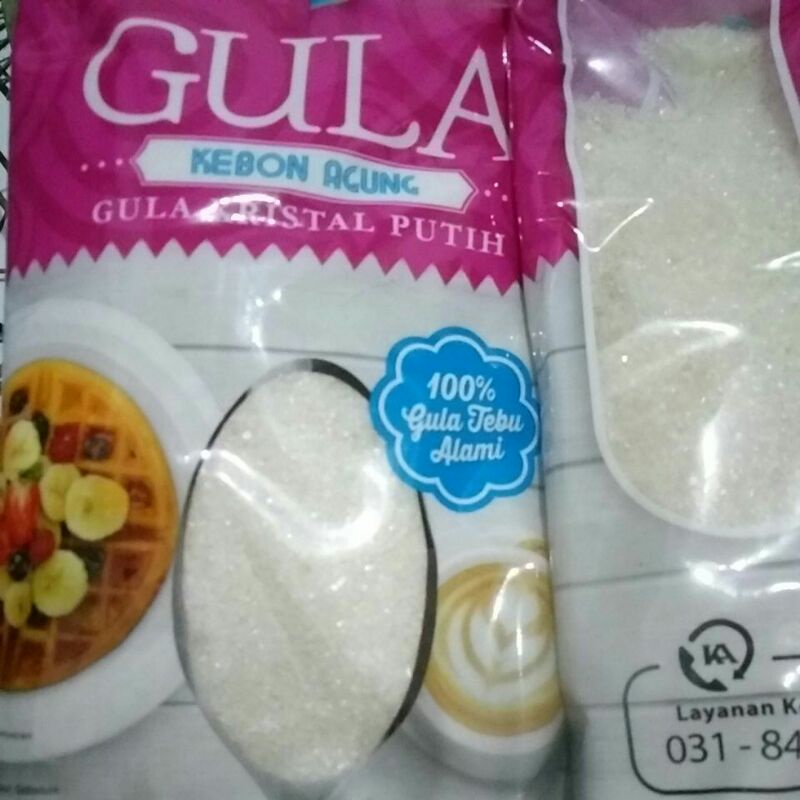 

gula Kristal kemasan 1 kg premium gula pasir