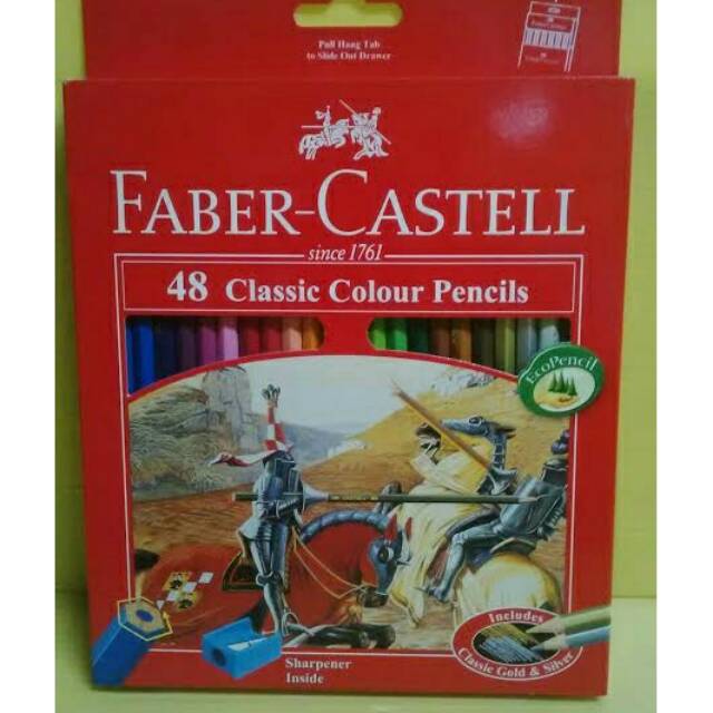 

Pensil Warna Classic Faber Castell 48 warna panjang