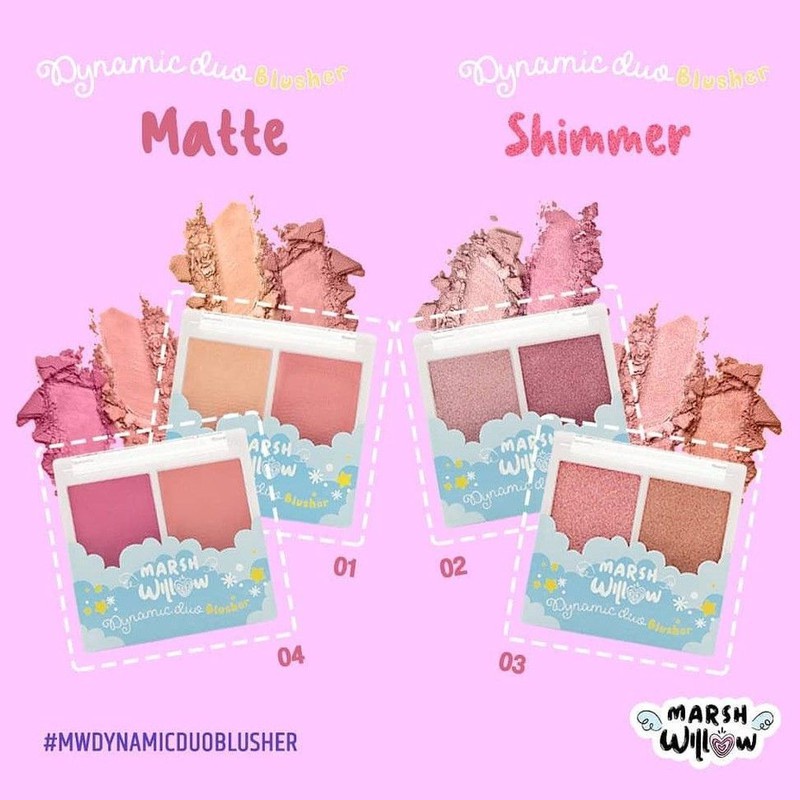 MARSHWILLOW DYNAMIC DUO BLUSHER 2x1,4g