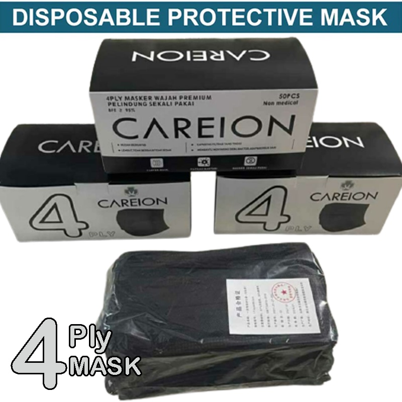 1Box/Isi 50Pcs Masker Medis Earloop Mask Disposable Mask Original Masker Mulut Tersegel Murah