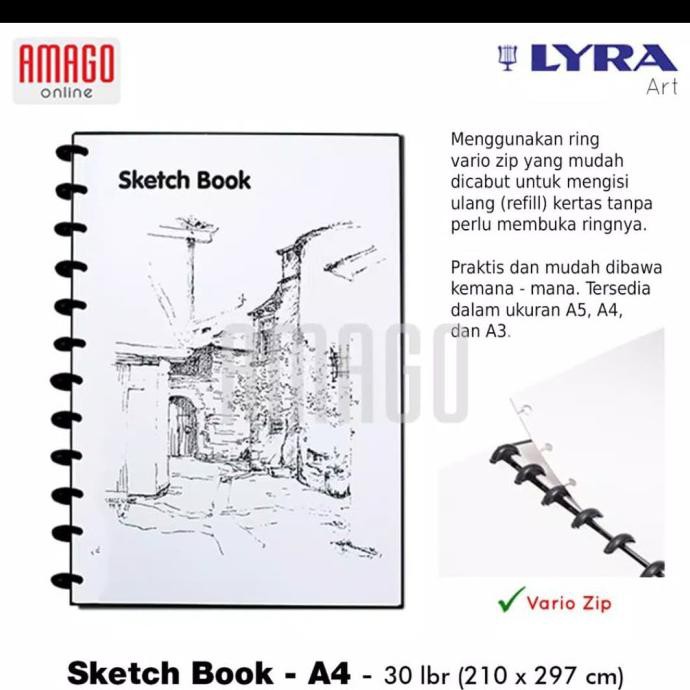 

Menakjubkan Lyra Sketch Book A4 W/ 30 Pages - 9210260 Berkualitas