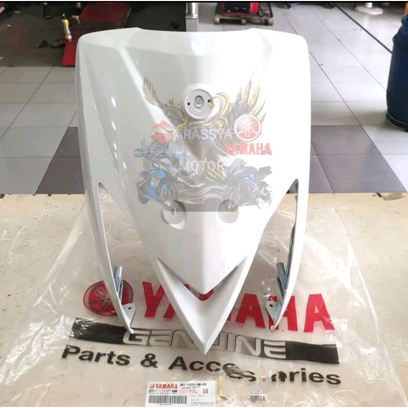 TAMENG DASI DEPAN MIO GT 115 PUTIH 2013 2014 ORIGINAL YAMAHA