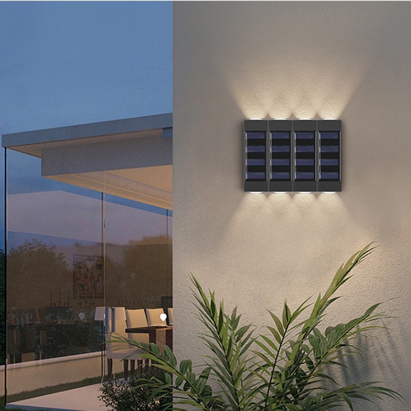 Lampu Dinding 2-led Tenaga Surya Super Terang Untuk Taman / Outdoor