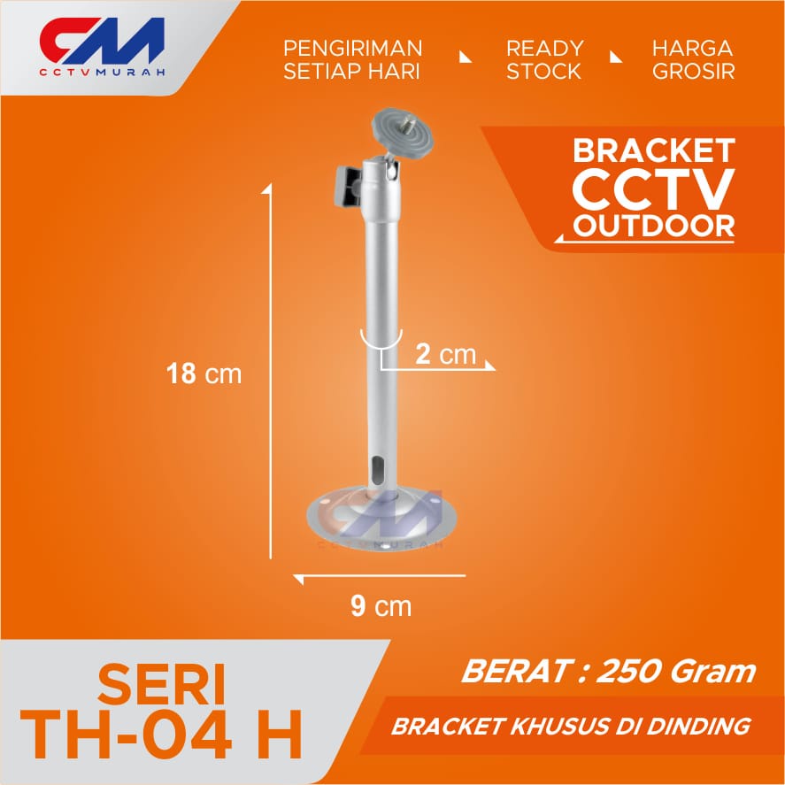 Bracket CCTV Wifi/Wireless OUTDOOR &amp; INDOOR || Type TH-04A || Wall Bracket for Outdoor CCTV IP, Analog &amp; WIFI