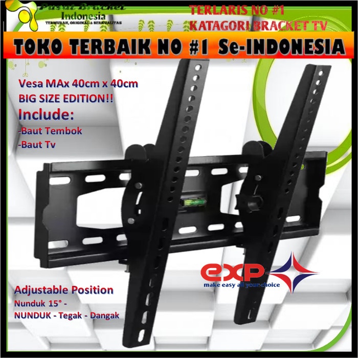 Bracket TV KHUSUS TOSHIBA 42&quot; s/d 55&quot; waterpass GARANSI 100% COCOK!